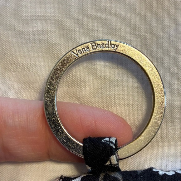 VERA BRADLEY Zip ID Case Coin Purse KeyRing Holland Garden Retired Pattern - Picture 3 of 6